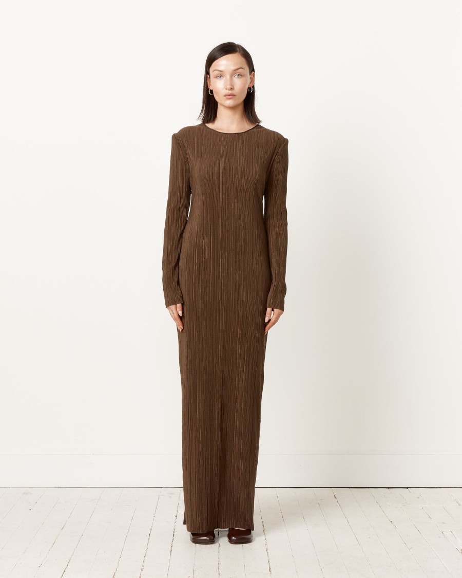 Woman J. Kim Dresses | Lattice Dress In Brown/Blue